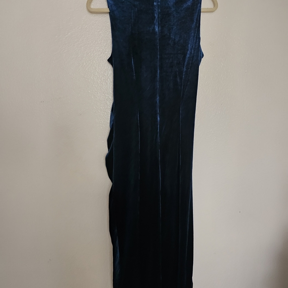 Taylor Midnight Blue Velvet Maxi Dress - Picture 3 of 4